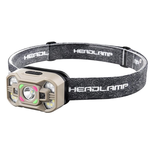 Waterproof COB LED MotionSensor Head Torch Headlight USB Rechargeable Head