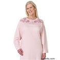 thumbnail image 1 of Silverts 262410102 Womens Designer Hospital Patient Gowns - Open Back Nightgowns For Women - Back Snap Night Gowns - 3Xl, Peach, 1 of 1