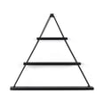 thumbnail image 3 of Velar Home Wall Mounted Wooden Shelf - Moset 3-Tier Triangle Floating Shelves - Wood Wall Storage Shelves for Kitchen, Bathroom, Living Room and Bedroom - Wooden Display Shelves - Black, 3 of 4