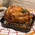 thumbnail image 3 of Turkey Rack Turkey Roaster,Adjustable Stainless Steel Roasting Pan,V-Shaped Rib Roasting Rack, 3 of 5