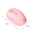 thumbnail image 3 of Latrodar Bluetooth Mouse（Bluetooth 5.1+USB）2.4G Noiseless Wireless Mouse With USB Affordable&High-Quality ktop Computer Laptop Pink 4.4x3.16 Inch Home Essentials, 3 of 4