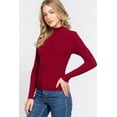thumbnail image 3 of Long Slv Mock Neck Rib Sweater, 3 of 5