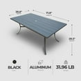 thumbnail image 3 of Four Seasons Courtyard Tuscany 72 x 39" Rectangular Aluminum Dining Table, 3 of 6