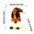 thumbnail image 4 of Lighted Gnomes Christmas Decorations Handmade Santa Stuffed Gnome,Home Tabletop Ornaments Christmas Plush Gnome for Home Office Table Fireplace Mantel Xmas Party Decor Gift Xmas Stocking Stuffers, 4 of 8