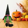 thumbnail image 5 of Halloween Gnome with LED Light Long Leg Handmade Plush Swedish Gnomes Sitting Tomte Nordic Figurine, 5 of 5