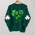 thumbnail image 4 of TaTaai Women Fashion St. Patrick's Day Print Crew Neck Long Sleeve Sweatshirt Casual Loose Pullover Tops for Daily Street Office Commute Wear Soft Comfortable No Hood Tops Gift, 4 of 4