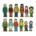 thumbnail image 3 of Freckled Frog 3" Village People Wood Decorative Figurine , Set of 42, 3 of 7