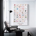 thumbnail image 2 of Hungarian Alphabet Chart Poster Hungarian Language Print Canvas Painting Wall Art, 2 of 6