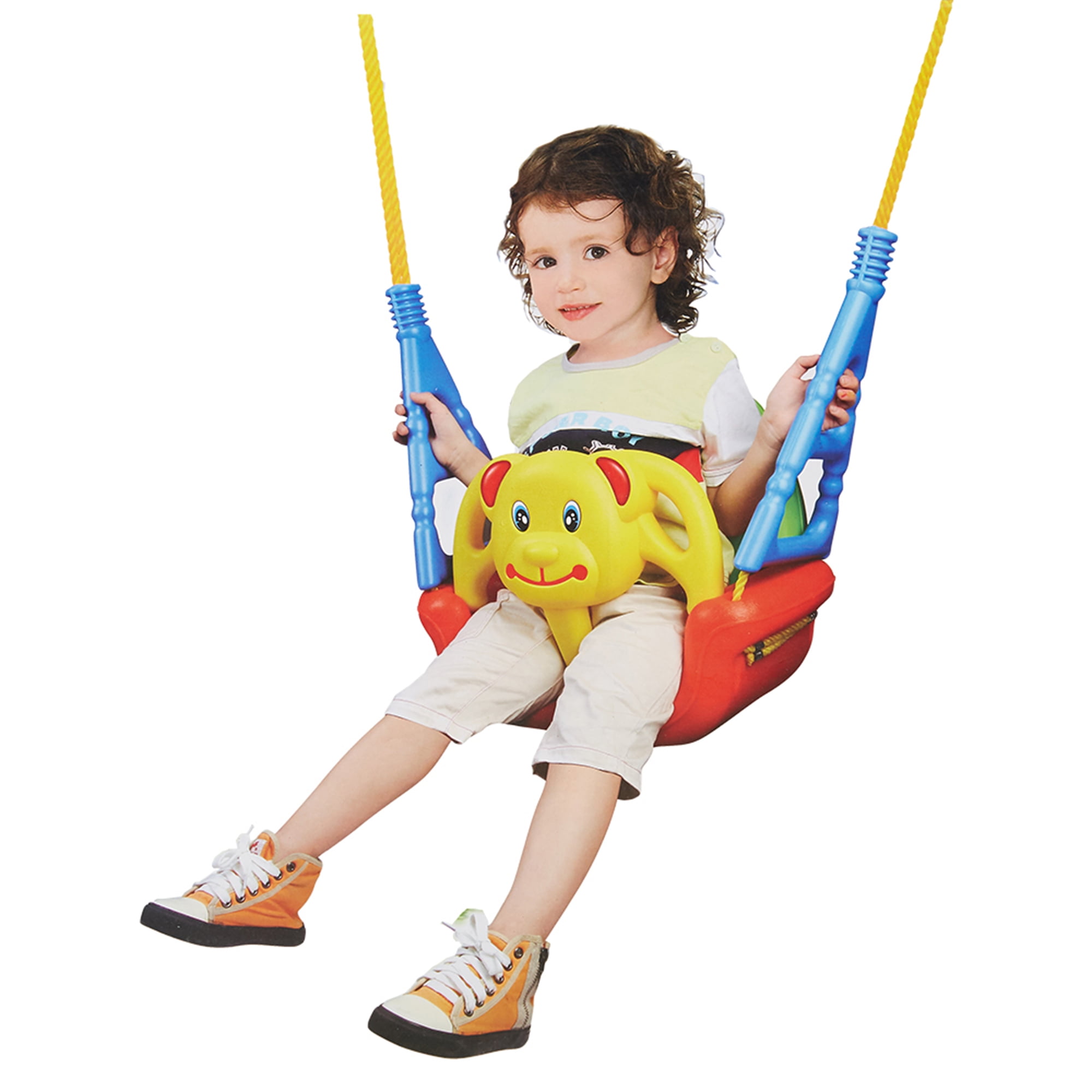 Baby Toddler Swing Secure Pink Kids Outdoor Indoor Playground Yard Snug Portable 