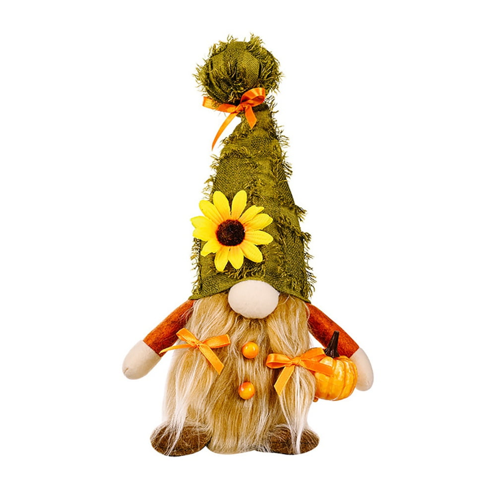 Gnomes Doll Plush Harvest Sunflower Thanksgiving Gnome Decor Fall