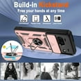 thumbnail image 5 of for Pixel 7 Case, Google Pixel 7 Case with (2 Pcs) HD Screen Protector, Heavy Duty Shockproof with 360° Rotation Metal Kickstand [Military Grade] Protective Case for Google Pixel 7, Rose Gold, 5 of 16