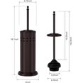 thumbnail image 3 of Anti-Hand Off Toilet Plunger with Holder, Powerful Efficient Force Suction Cup, Heavy Duty, Deep Cleaning Bronze, 3 of 4