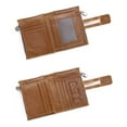thumbnail image 3 of OULII Lot de 1 Sacs à Main pour Hommes Marron Clair Rétro Rangement de Pièces Décontracté, 3 of 8