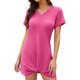 thumbnail image 1 of Vestido de Verano de Manga Larga para Mujeres Cuello en V Playa de Piña Cubrir Manga Corta Vacaciones Informales, 1 of 9