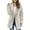 Beige, variant on Coats for Women, Women's Autumn Winter Warm Hoodies Casual Temperament Hooded Solid Color Lapel Plush Coat Tops