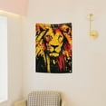 thumbnail image 4 of FCXZI Lion Print Tapestry Wall Hanging for Living Room Bedroom Decor 30*40in, 4 of 5