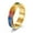 Gold, variant on Fashionable Men Rainbow Color Titanium Steel Ring