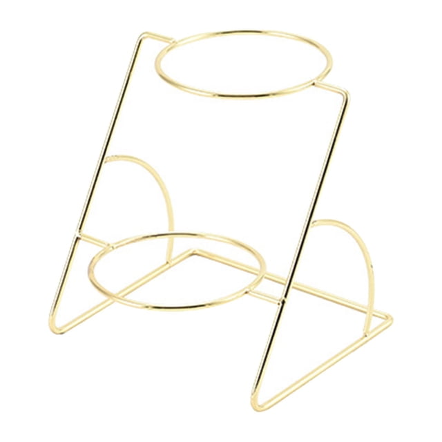 Estante organizador de especias para buffet, duradero, de hierro, profesional, para salsas, soporte para condimentos para ollas calientes, salsas de Oro de 2 capas