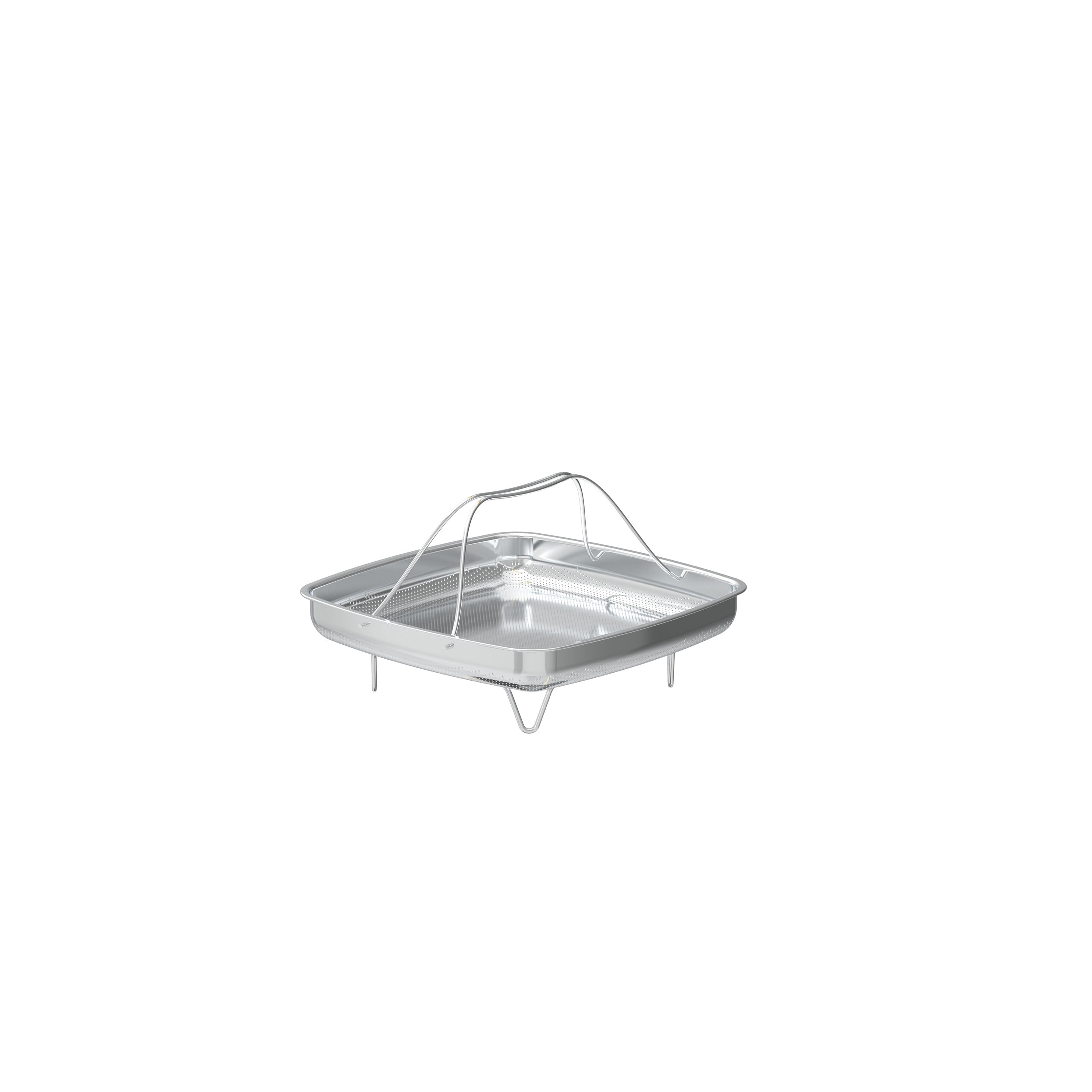 Beautiful by Drew Barrymore 4-Piece 4.5 qt Ceramic Non-Stick Square Pan Cookware Set, White Icing