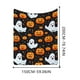 thumbnail image 2 of Manta de franela para Halloween, bonita manta blanca para festival de fantasmas, para la siesta, 2 of 3