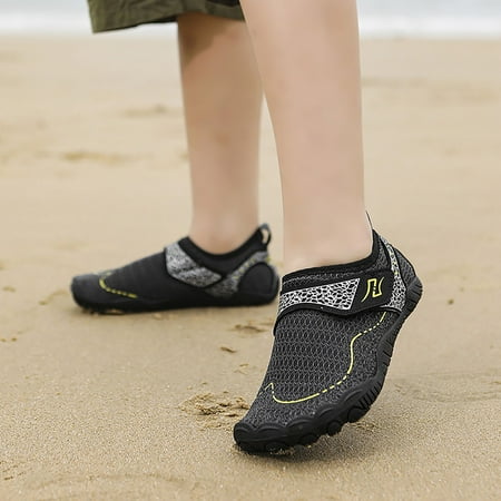 

YOUSNH Kid Beach Shoes Water Tracing Shoes School Students Outdoor Sports Running Non Kids Shoes Black 9.5