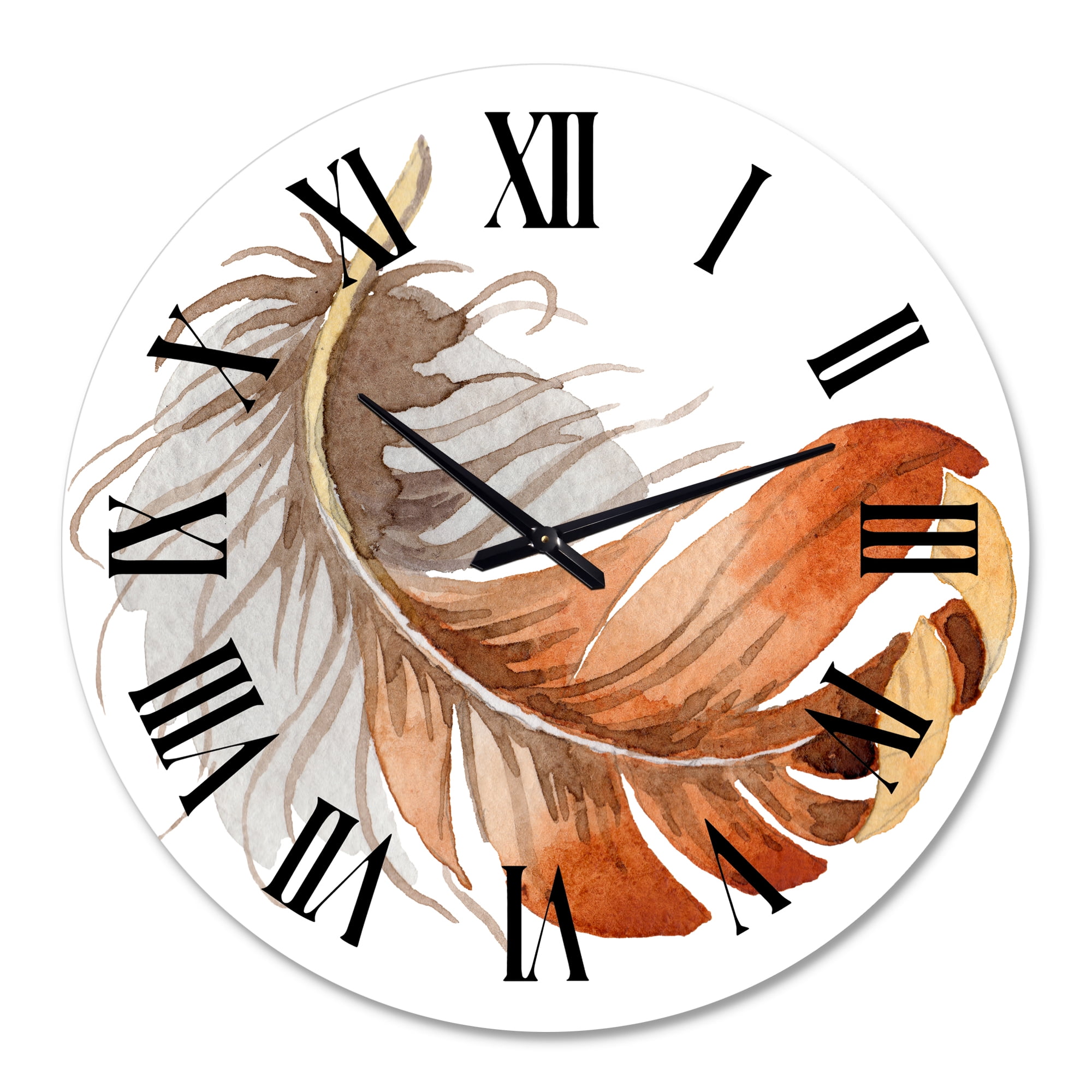 Designart 1 in Quartz Bohemian Wall Clock