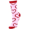 thumbnail image 5 of CTM  Valentine's Day Adorable Crew Socks (3 Pair Pack) (Women), 5 of 7