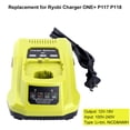 thumbnail image 2 of Cargador de baterías Elefly P117 compatible con Ryobi 18V, 2 of 9