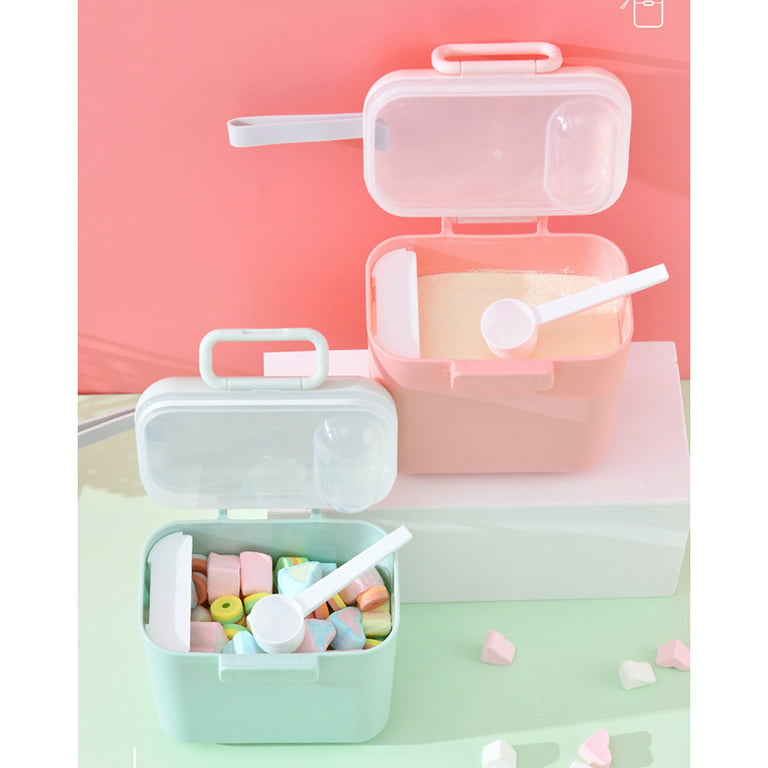 Baby Formula Dispenser with 400ml/800ml Milk Powder Storage Box Container