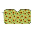 thumbnail image 6 of Lsque Sunflower Leaves Car Windshield Sun Shade | Accordion Folding Style Auto Shade for Car Truck SUV Van | Blocks UV Rays Sun Visor Protector | Small, 6 of 7
