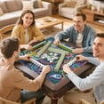 thumbnail image 5 of Boho Inspired Large Anti-Slip Rubber Mat for Game Tables 31.5 Inch Square Mahjong Cover with Quiet Design for Tile Play Cards and Family Game Nights, 5 of 7