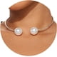 thumbnail image 3 of Collar de bola grande de metal, cadena abierta de clavícula con perlas, collar largo con colgante de perlas y borlas, collar llamativo con cadena de eslabones con cuentas, gargantilla para mujer, 3 of 4