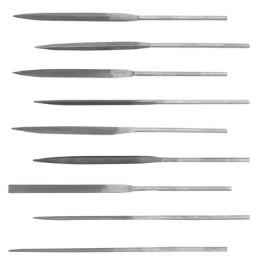 10pcs Needle File Set Without Handles, 5.5'' Swiss Pattern File, Double Cut with Medium Teeth, Ideal for Precise and Detailed Work As Model Shaping, Deburring, Metal Wood etc
