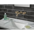 thumbnail image 5 of Delta H558BL Trinsic Bathroom Faucet Wall Mounted Wheel Handles - Black, 5 of 7
