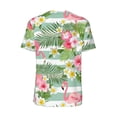 thumbnail image 3 of Rocae Tropical Flamingo for Breathable Men's Baseball T-Shirt Fashionable Casual Baseball Jersey, Moisture-wicking Sportswear Small, 3 of 9