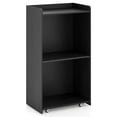 thumbnail image 1 of Costway 41" Presentation Podium with 2 Storage Shelves Laptop Computer Cart 4 Casters Black, 1 of 10