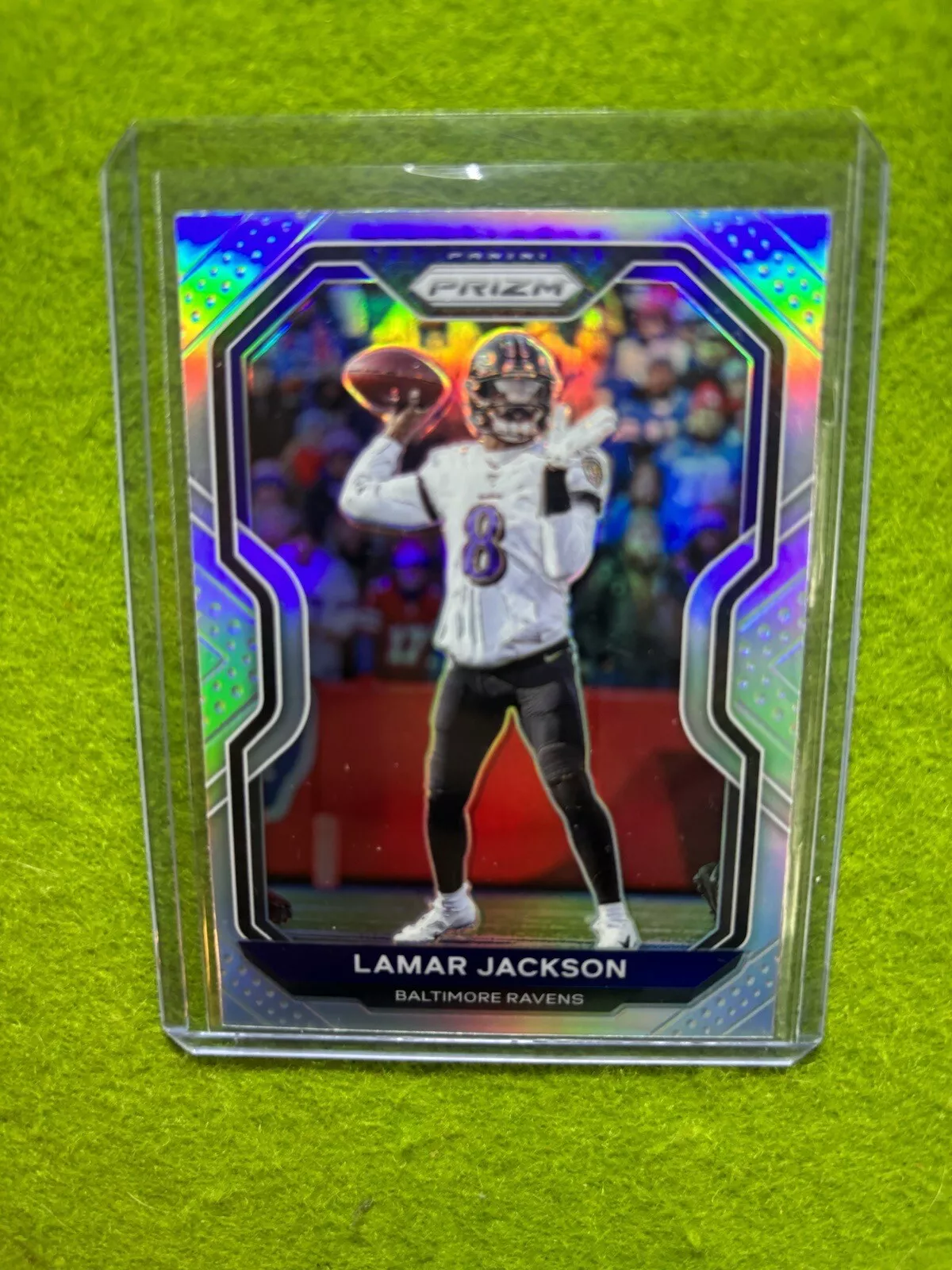 Lamar Jackson SILVER PRIZM SP CARD 2020 Panini Prizm Football BALTIMORE RAVENS