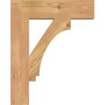 thumbnail image 3 of Ekena Millwork 3 1/2"W x 16"D x 20"H Imperial Block Smooth Bracket, Western Red Cedar, 3 of 4