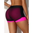 thumbnail image 5 of ALove Women Mesh High Waisted Beach Board Shorts With Pockets Swim Shorts Bath Suit Bottoms, 5 of 7