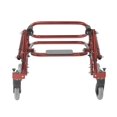 thumbnail image 5 of Inspirado en el andador posterior ligero Drive Nimbo 2G con asiento, color rojo castillo, extra pequeño, 5 of 5