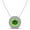 Light Green, variant on UB-P-1371-Per-14kW-3 Elegant Color & Diamond Circle Pendant, Light Green - 3 Size