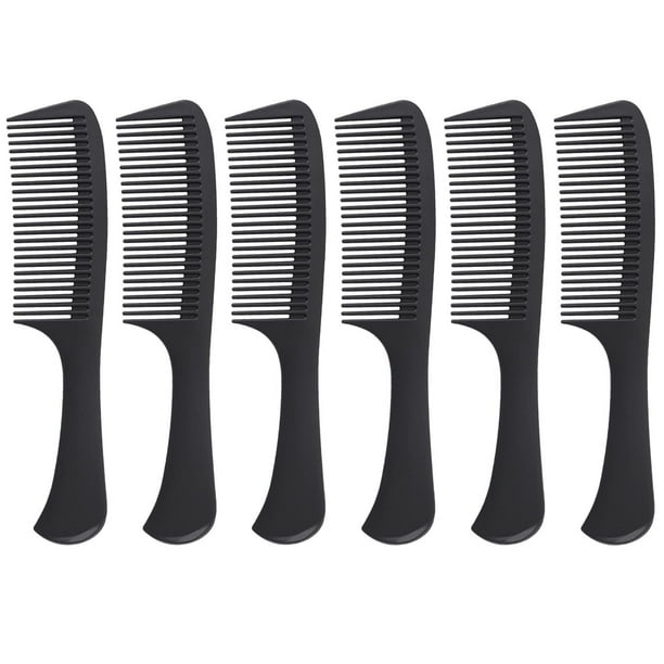 Peine de dientes anchos para desenredar y peinar, cepillo grande para cabello rizado, largo y húmedo, reduce la pérdida de cabello, la caspa y el dolor de cabeza, cuidado profesional del cabello (6 pi