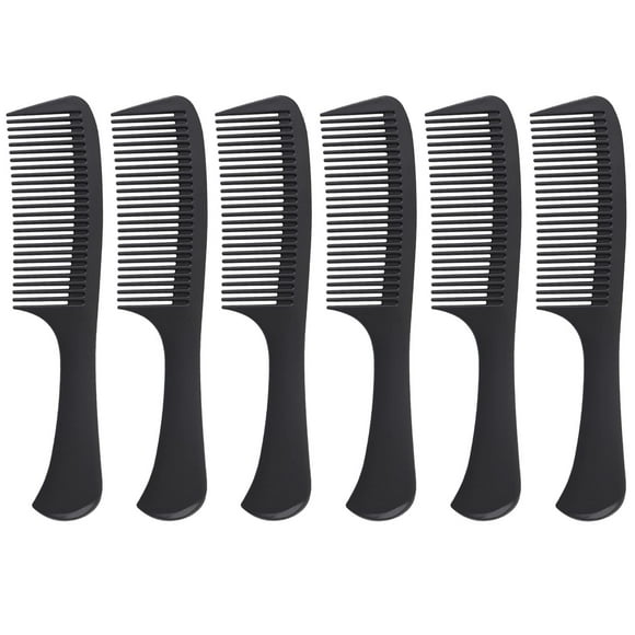 Peine de dientes anchos para desenredar y peinar, cepillo grande para cabello rizado, largo y húmedo, reduce la pérdida de cabello, la caspa y el dolor de cabeza, cuidado profesional del cabello (6 pi