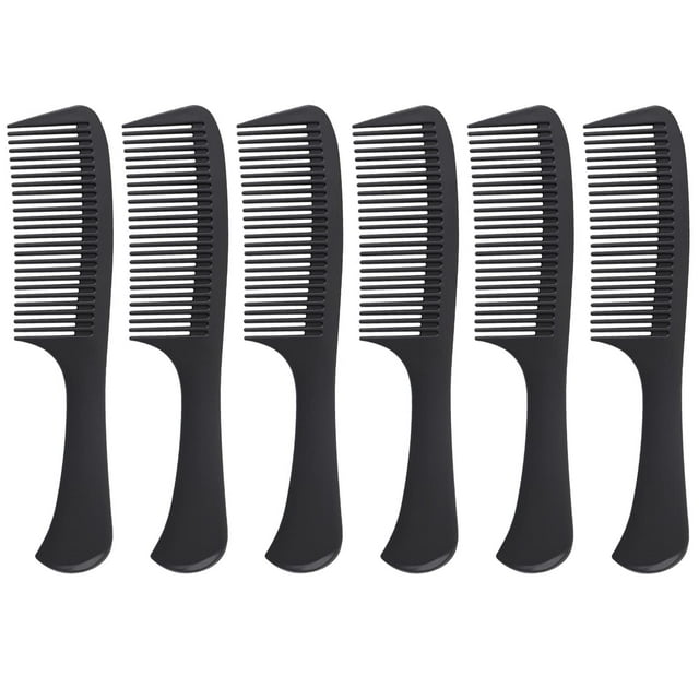 Peine de dientes anchos para desenredar y peinar, cepillo grande para cabello rizado, largo y húmedo, reduce la pérdida de cabello, la caspa y el dolor de cabeza, cuidado profesional del cabello (6 pi
