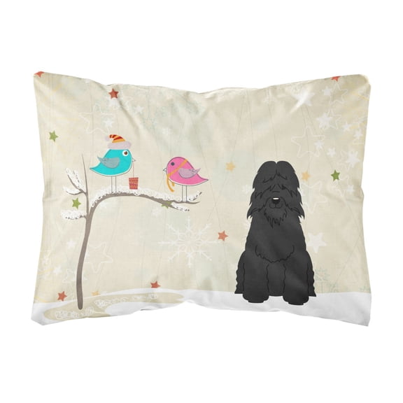 Carolines Treasures BB2546PW1216 Christmas Presents between Friends Bouvier des Flandres Canvas Fabric Decorative