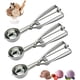 thumbnail image 1 of Ice Cream Scoops 3Pcs, Stainless Steel Ice Cream Scoop Set with Trigger, 3 Sizes Spring-Action Ice Cream Scooper, 1 of 4