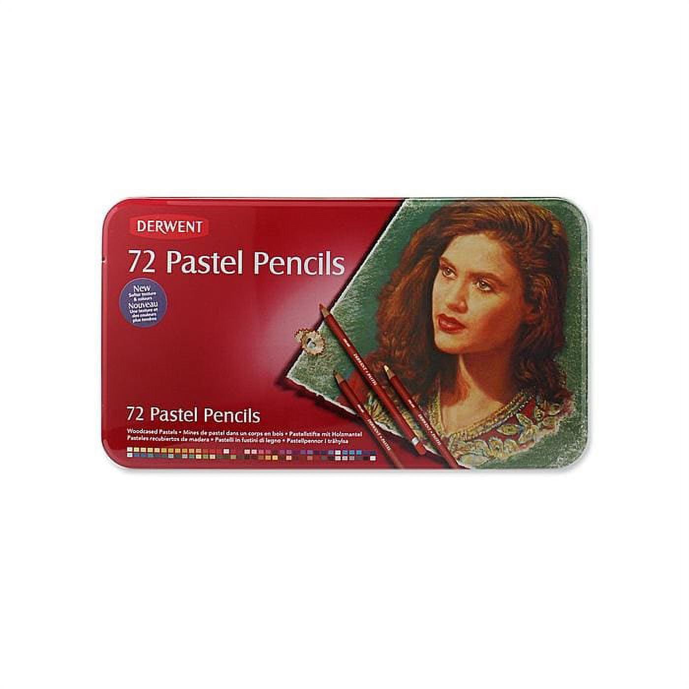 32996 Derwent Pastel Pencil 72 Colour Tin Set - Walmart.com