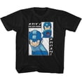 thumbnail image 1 of Mega Man Big And Small Rectangle Black Youth T-Shirt S (7-8), 1 of 2