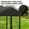thumbnail image 2 of Vipuse 8' x 4' x 6' Large Dog Kennel with UV-Resistant Waterproof Roof, Heavy Duty Metal Dog Cage Crate for Indoor or Outdoor ﻿, 2 of 9