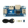 thumbnail image 6 of NATEFEMIN For Raspberry Pi USB & Ethernet Hub HAT Boosts Pi's Capabilities with 3 USB2.0 Ports & 10/100M Ethernet, 6 of 9